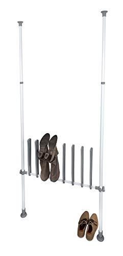 Wenko S-Soporte para 4 Pares, Ideal Invierno, Botas de Goma y de equitación, Blanco, 94 x 45 x 6, 5 cm