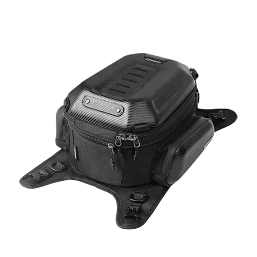 Sac de réservoir moto étanche 15L-18L en EVA rigide style carbone pour moto ADV