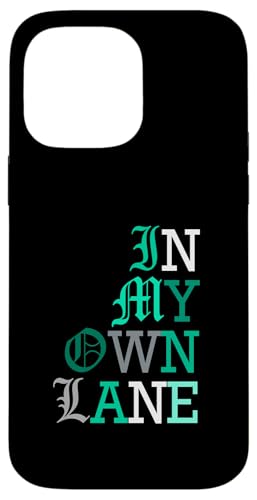 Light Teal Aqua In My Own Lane �e�B�[�� �A�N�A�O���t�B�b�N �X�}�z�P�[�X iPhone 14 Pro Max �p