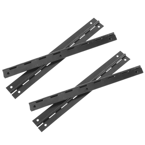 TOBBOMEY 4個 ジュエリーボックス用装飾長合頁ヒンジ レトロスルアイアン製木箱用蝶番 高耐久属製収納ケース用ロングヒンジ