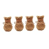 DIKACA ペット用スノーブーツ 4足セット 滑り止め犬用ブーツ 冬用厚手防寒靴 犬の足プロテクター 室内外対応 子犬散歩用 ブラウン Lサイズ