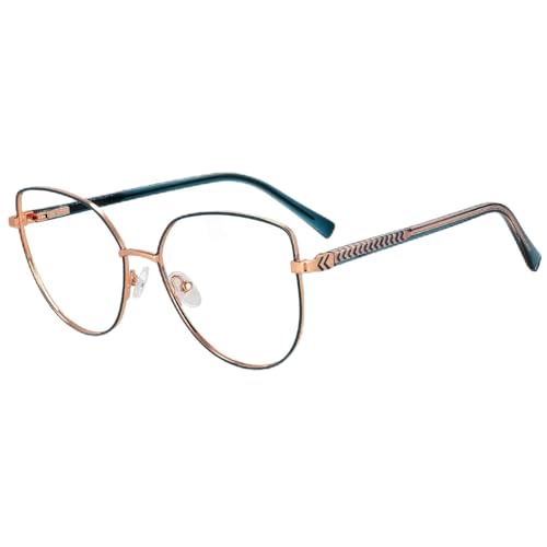 Lunettes en métal pour femmes tendance monture légère et fine