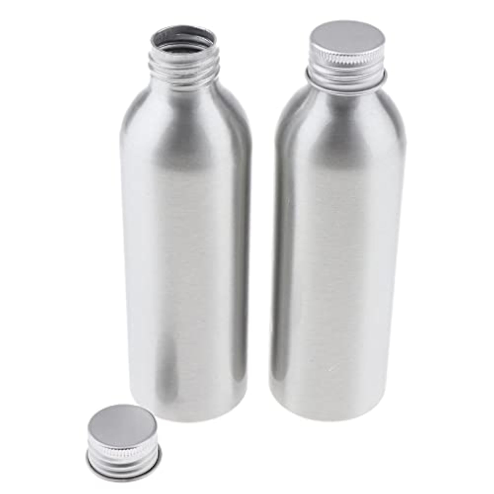 2x2pcs Empty Aluminum Bottle Cosmetic Storage Containers