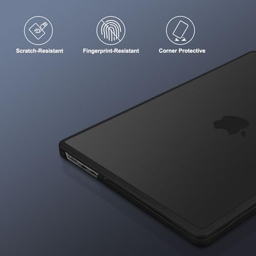 Image of MOSISO Compatible with MacBook Air 15 inch Case M5 2026 M4 M3 M2 2025-2023 | A3448 A3241 A3114 A2941, Soft TPU Frame Bumper Crack-Resistant Hard Shell Case & Keyboard Cover, Black