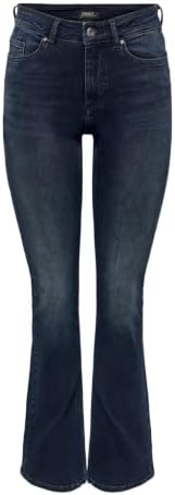 ONLY Female Flared fit Jeans ONLBLUSH Mittlere Taille Flared Jeans