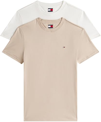 Tommy Jeans t-shirts homme ajustés lot de 2 en coton contre la chaleur