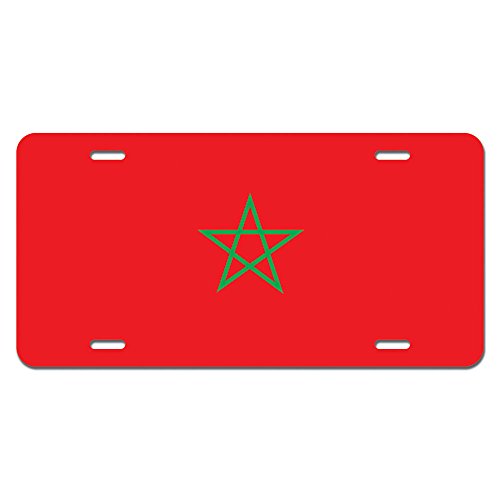 GRAPHICS & MORE Morocco Flag Novelty Metal Vanity License Tag Plate