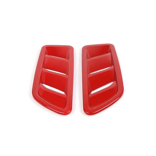 Garniture Grille Calandre Avant Autocollante Rouge pour Ventilation Capot Moteur
