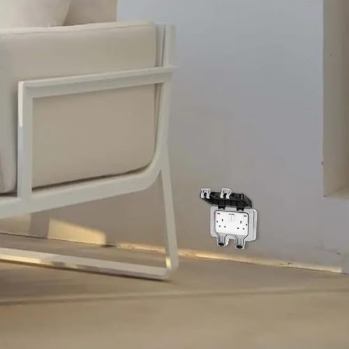 Boîte électrique étanche de 13 cm gris pour protection de prise