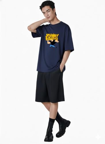 Image of Men's Cotton Oversized Fit Oversized Baggy Fit Drop Shoulder Cool and Stylish