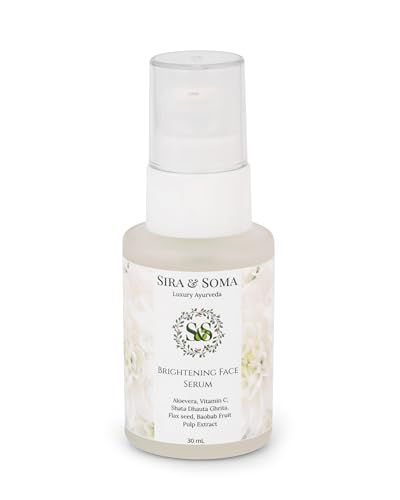 Image of Sira & Soma Brightening Face Serum|Ayurvedic Formula|Fruit Extracts|Aloevera|Vitamin C & Shata Dhauta Ghrita|Remove Pigmentation Naturally|Brightening Anti Acne|Ayurvedic Formula|30 Ml