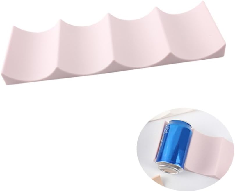 European Style Plastic Wine Rack Holds 10 Bottles Pink PP