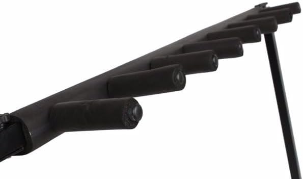 Guitar Stand Rack with Folding Design, Holds up to 7 Electric or Acoustic Guitars, Multiple Guitars Stand,Portable Black Guitar Holder,Black Guitar Display Holder for Guitar & Bass,Studio & Home (7 Holds)