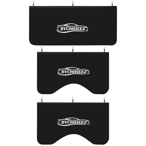Bvomheez 3 Pcs Fender Covers, Magnetic Fender Cover Protection for Mechanics, Microfiber Leather Car Fender Protector Mats with Hooks, Universal for Most Vehicles Sedan Truck SUV Station Wagon (XL)