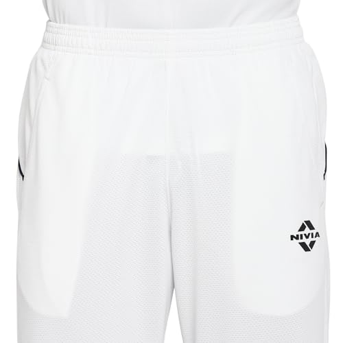 Image of Nivia Crick-1000 Cricket Jersey for Men, Micro Dotknit Breathable Fabric, Quick Dry Moisture Wicking Technology, Regular Half Sleeves Athletic Fit, Off White Match and Practice Wear