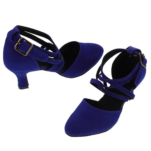 Chaussures danse latine femme anti fatigue talon moyen respirant