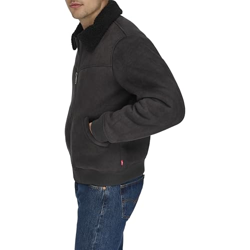 Levi's Men's Faux Shearling Western Bomber Jacket3