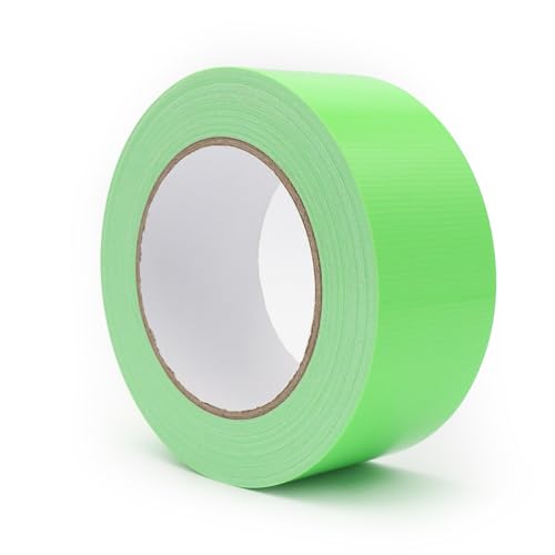 Image of Grass Green Duct Tape, 2 Inch x 33 Yards Heavy Duty Strong Adhesive, No Residue Waterproof All Weather Hand Tear Multi Purpose Tape for Industrial Repair, Outdoor, Packing & Home Use