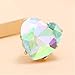 Big Diamond Heart Promise Open Band Ring for Women Vintage CZ Gold Plated Adjustable Expandable Geometric Statement Rings Comfort Fit Fashion Engagement Wedding Birthday Christmas Jewelry Gift (White AB)