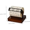 TEHAUX Perpetual Calendar with Innovative Wheel Mechanism for Easy Date for Office and Home Decor Space Saving Organizer