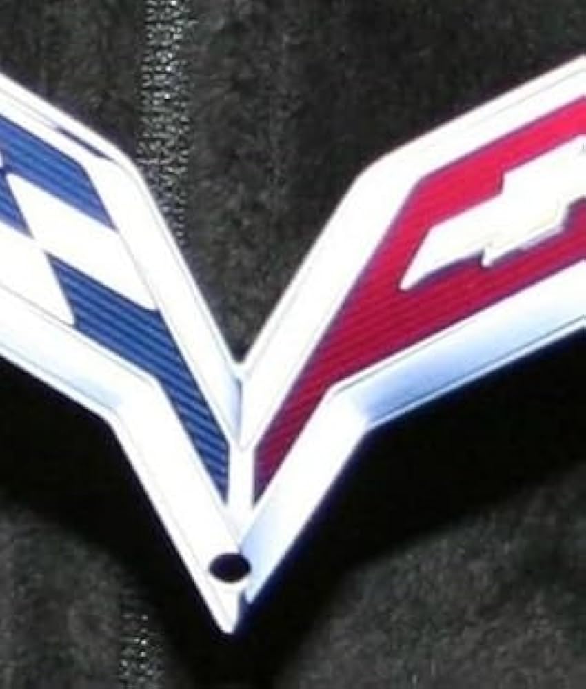 ハーレーシートマーク Amazon.com: C7 Corvette Crossed Flag Metal Magnet Emblem Art