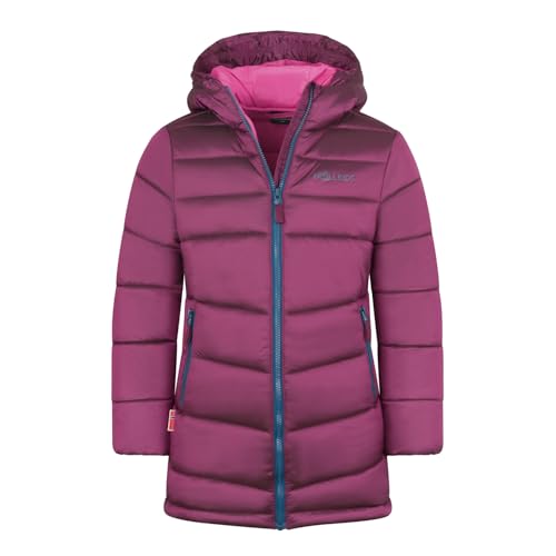 Trollkids Girls Trondheim Coat 128, bright berry