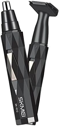 CABLE4U 2021 Nose and Ear Hair Trimmer Scissors-Rechargeable Nose and Ear Hair Trimmer, Super Waterproof, Easy to Clean, Double-Edged Blade, Painless Trimming of Nose Hair(Blue)