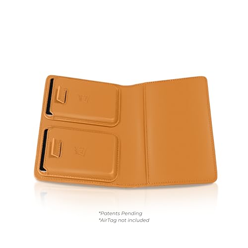 مراجعة: محفظة جواز سفر Kings Loot — جلدية مانعة للـRFID بحامل AirTag نحيفة وأنيقة تحمل 1–6 بطاقات (لون كونياك) - الصورة 5