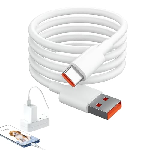 Quvxzy 120W 6A 2M Cable de carga rápida para Redmi Note 14 13 12 Pro+ 5G Poco X7 X6 Pro F7 F6, Cable de carga rápida USB C para Xiaomi 15 15 Ultra 14T Pro 13T 12T 11T Pro