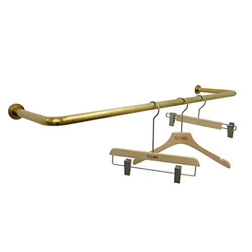 Edelstahl-Wand-Kleiderstange, goldene Farbe Kleidungsstück Rack, hängende Kleidung Storage Rack, Länge 80/100 / 120cm (Size : 80×25cm) Cover