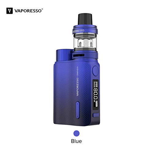Original Vaporesso Swag II 2 Kit de cigarrillos electrónicos con TC Box Mod Vape 3.5ml NRG PE Tank GT CCELL Coil blue