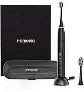 ROMENIC T10X Electric Toothbrush, Sonic Toothbrush with Real 48,000 VBM Powerful Motor and Pressu...