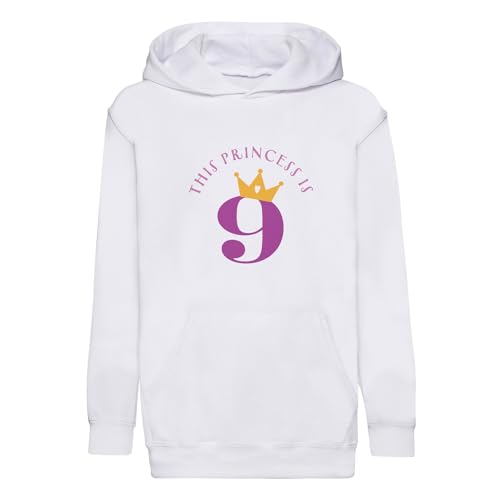 Sweat à capuche enfant cadeau d'anniversaire 9 ans motif princesse fantasy unique