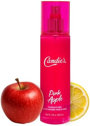 CANDIE'S Pink Apple Fragrance Mist - Sweet, Long-Lasting Perfume for Women, Luxurious All-Day Freshness, Ideal Body Cologne for Ladies, Feminine Scent, Lasts All Day, Must-Have Fragrance, 8.4 fl oz
