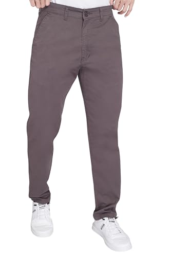 Image of DIVISIVE Men's Regular Fit Cotton Chinos Trousers Pants