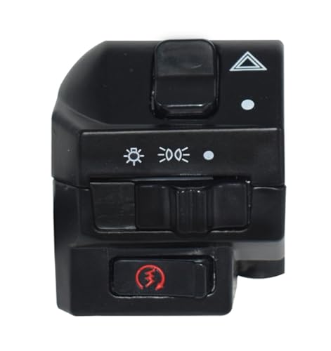 Interrupteur de guidon de moto pour feux antibrouillard en road trip de nuit