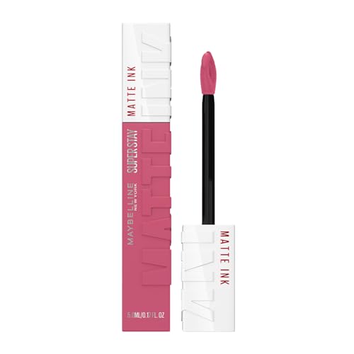Image of Maybelline New York SuperStay Matte Ink Liquid Lipstick - 15 Lover, Highly pigmented, Transfer Proof & Fade Proof. Maybelline New York SuperStay Matte Ink Liquid Lipstick Lasts Up To 16 Hour | 5ml