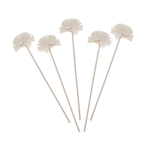 Palitos Difusores de Rattan Natural con Diseño de Flor 15 Piezas miniatura 5