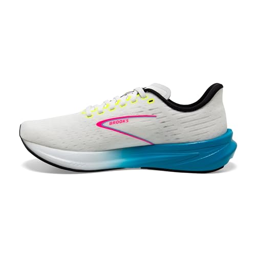 Brooks Women’s Hyperion Neutral Running Shoe - White/Blue/Pink - 8.5 Medium
