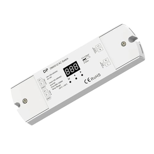 Variateur LED DMX512 AC 220V éliminez les sifflements et clignotements des lignes 1200W