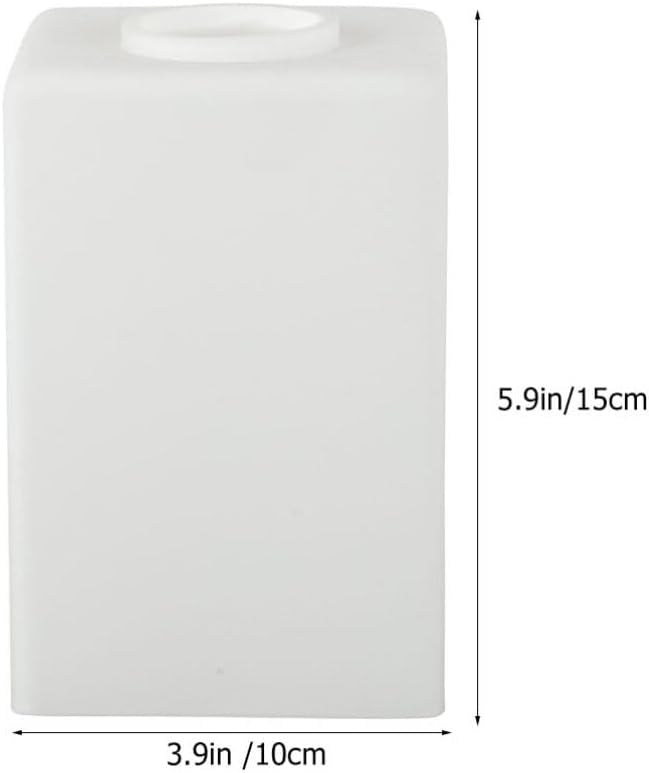 Frosted Glass Lamp Shade Square 6 Inch Replacement Cover for Table Lamp Wall Light Pendant Ceiling Fan
