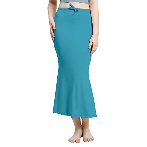 Image of Amazon Brand - Anarva Women Cotton Blended Saree Shapewear Regular Petticoat Skirt For Saree