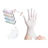 [ホールセールジャパン] 白い蝶々【食品・医薬品のHACCP認証品】ニトリル手袋 食品衛生法適合 2000枚入 ぴったりフィット 使い捨て 薄手 ホワイト 粉なし 家事用 業務用 病院用（極薄手・XS・SS、S 、M、Lから選べる）青い蝶々ニトリルグローブの姉妹版 (20, Large)
