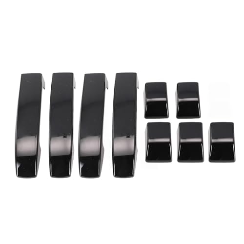 Poignées de porte noir brillant pour Range Rover L322 : cache extérieur élégant
