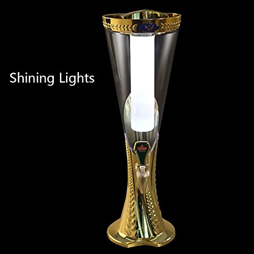 KINHA Dispensador de cerveja 3L dispensador de cerveja, coluna de cerveja com refrigerador de gelo,