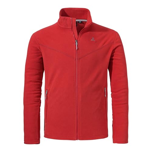 Schöffel Herren, Fleece Jk Style Qutang MNS, warme Outdoor Fleecejacke mit 2-Wege-Stretch aus recyceltem Material, leicht und schnell trocknend, cranberry, 54