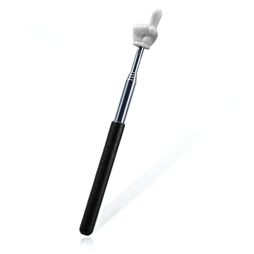 Black Telescopic Teacher Pointer (21.6 Inch),Metal Retractable Handheld Presenter Stick for Classroom Whiteboard and Lectures,Teaching Aid, Presentation Pointer Tool,Office and School Supplies