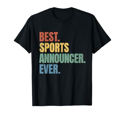 Sportscaster Sports Announcer Sports Commentator Fathers Day T-Shirt
