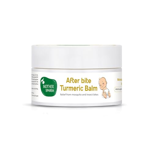 Image of Mother Sparsh After Bite Turmeric Balm for Rashes And Mosquito Bites, 100% Ayurvedic, Gentle Skin Roll-On Formula, 25gm (Pack of 7)