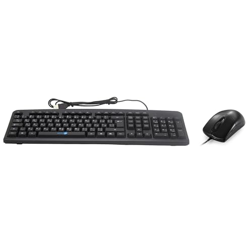 Clavier arabe QWERTY filaire USB universel et souris de bureau ergonomique SIMPLETEK